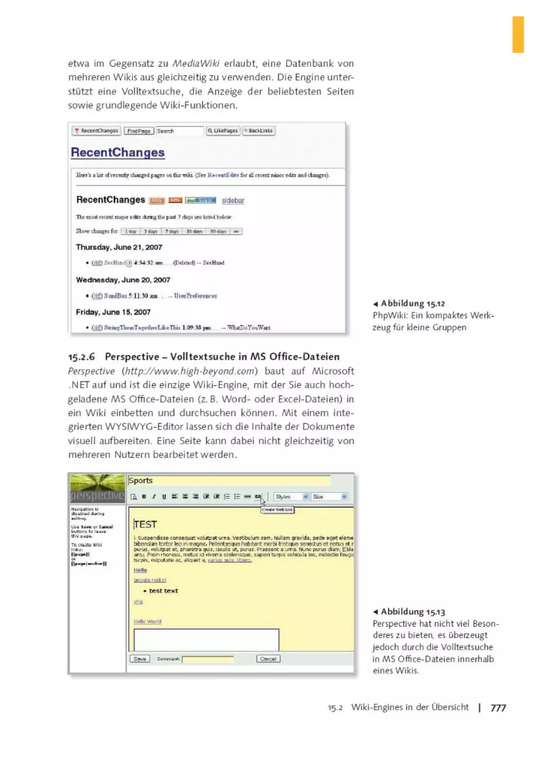 1 5.2.6   Perspective - Volltextsuche in MS Office-Dateien