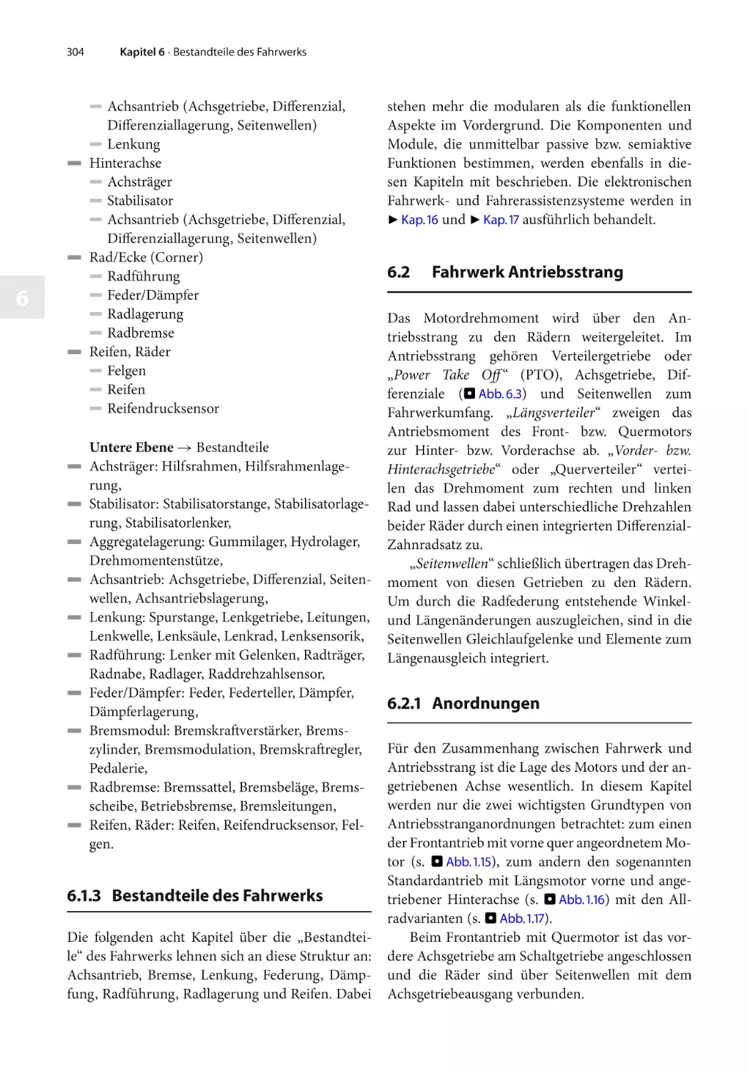 6.2 Fahrwerk Antriebsstrang