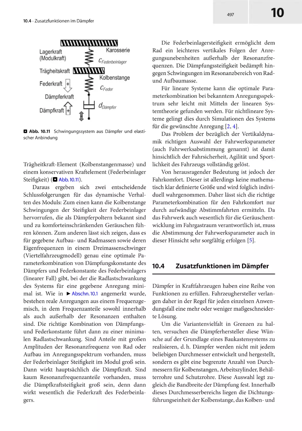 10.4 Zusatzfunktionen im Dämpfer