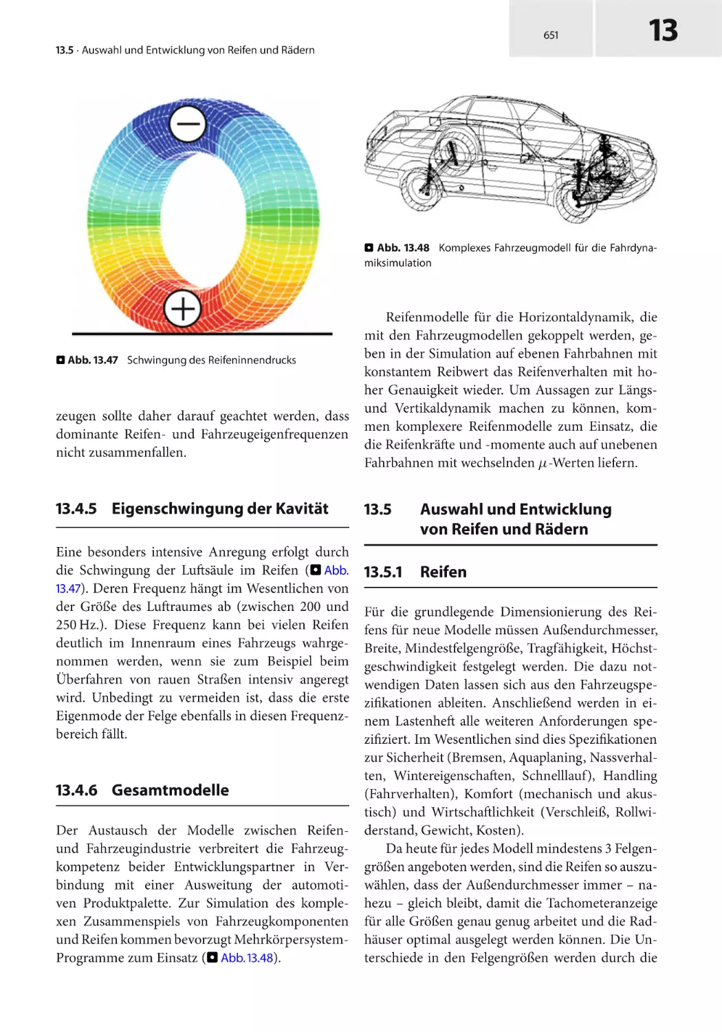 13.5 Auswahl und Entwicklung von Reifen und Rädern
