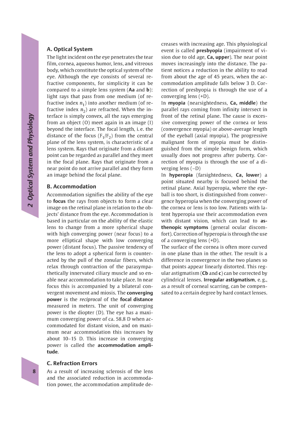 2. Optical System and Physiology