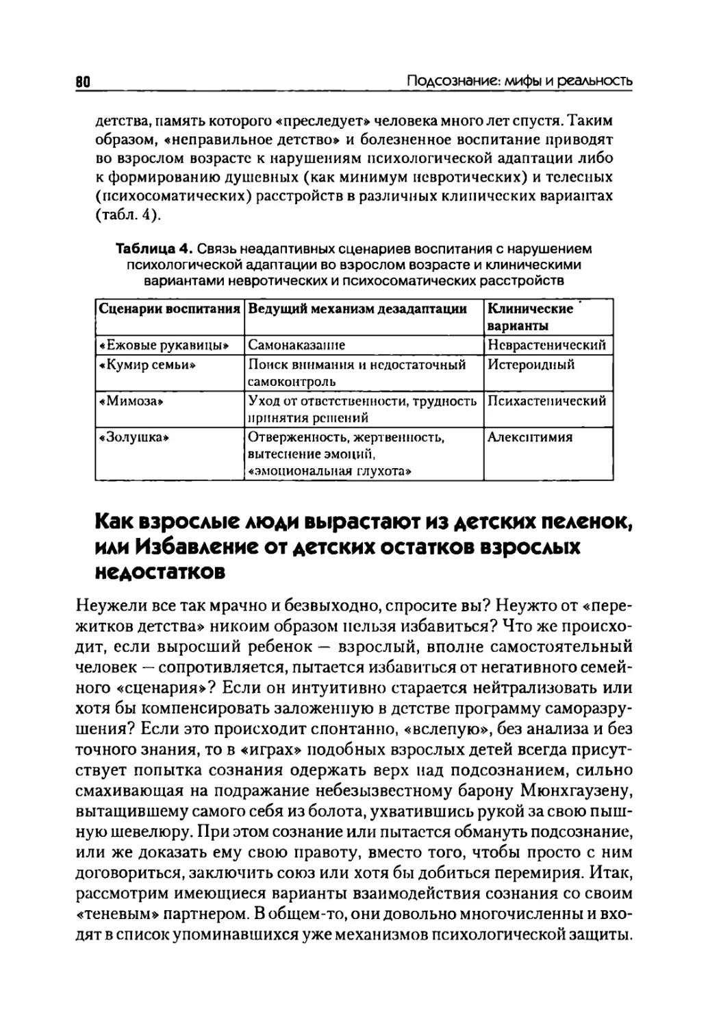 Как взрослые люди вырастают из детских пеленок, или Избавление от детских остатков взрослых недостатков