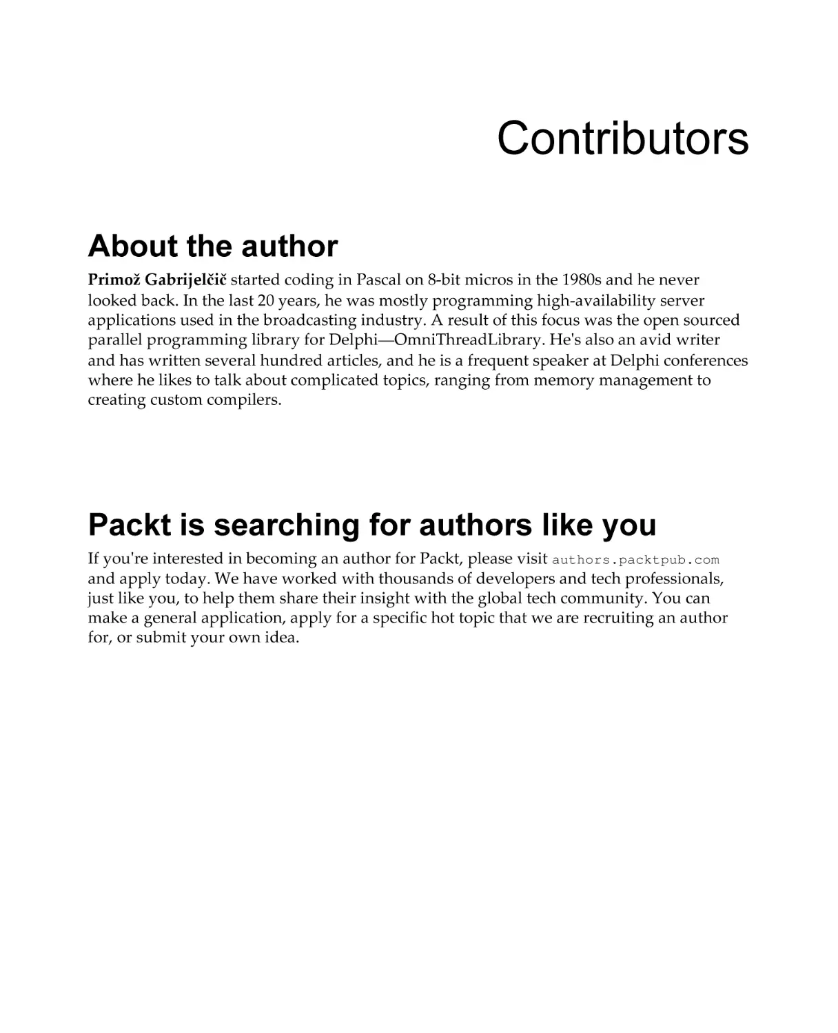 Contributors