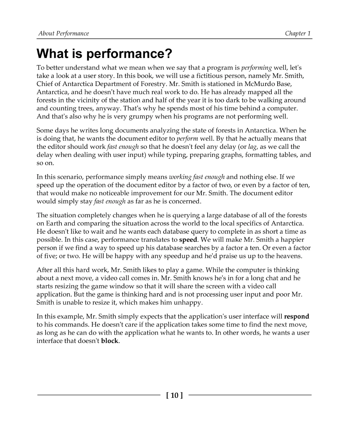 What is performance?