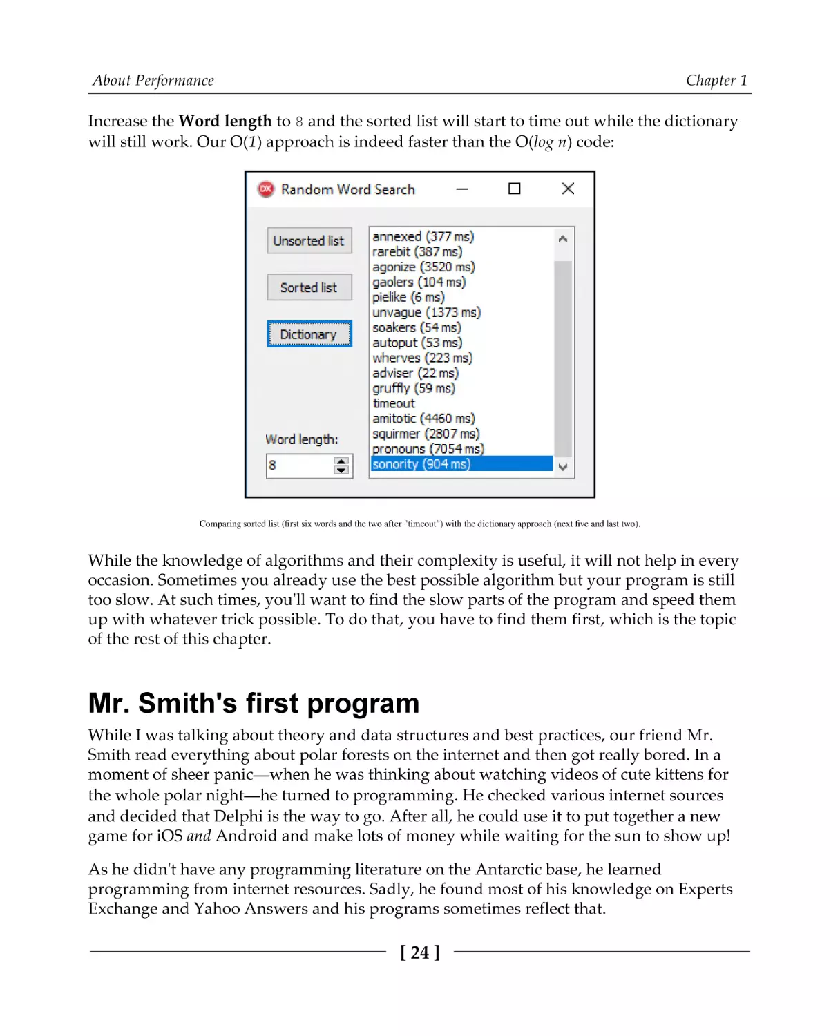 Mr. Smith's first program