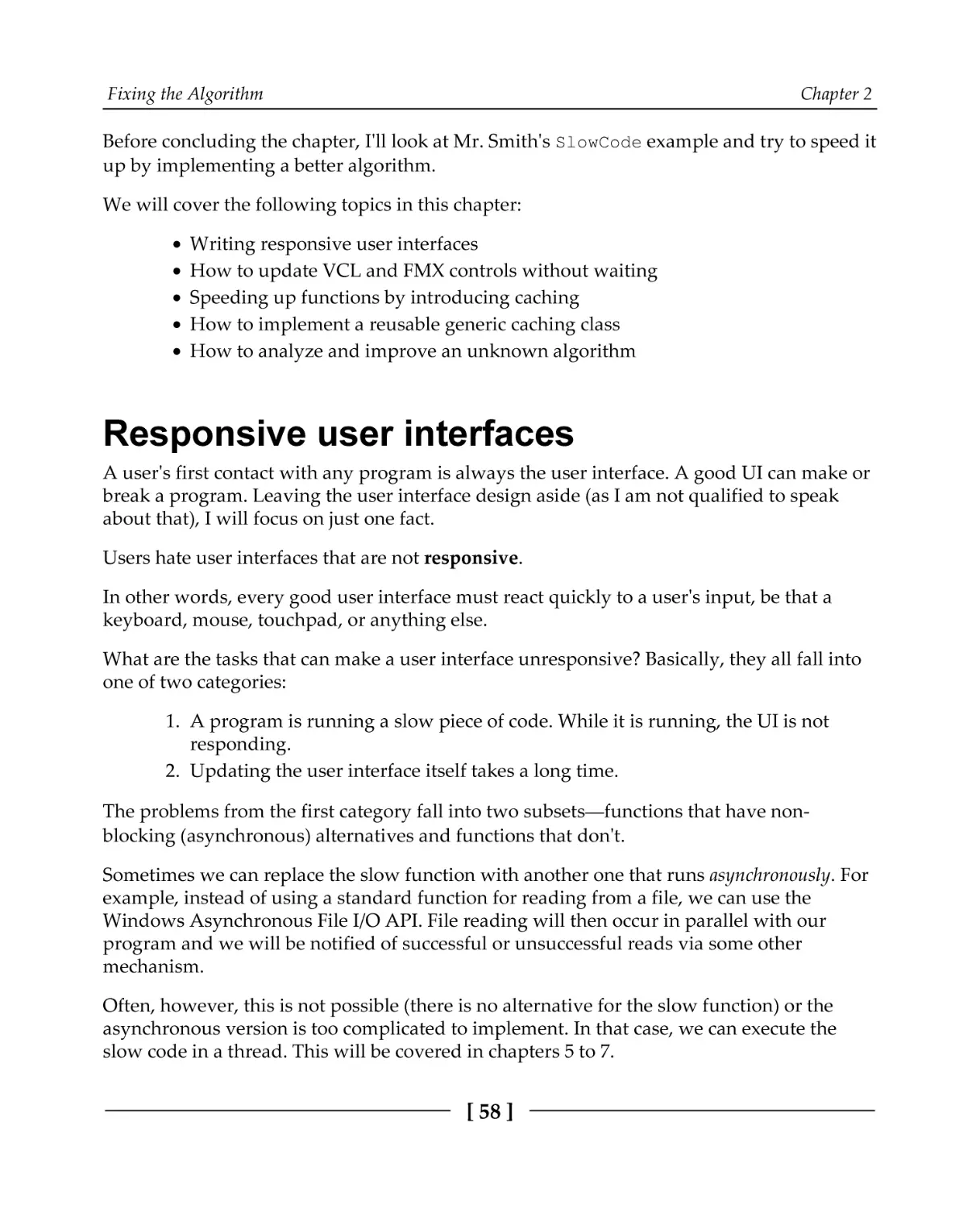 Responsive user interfaces