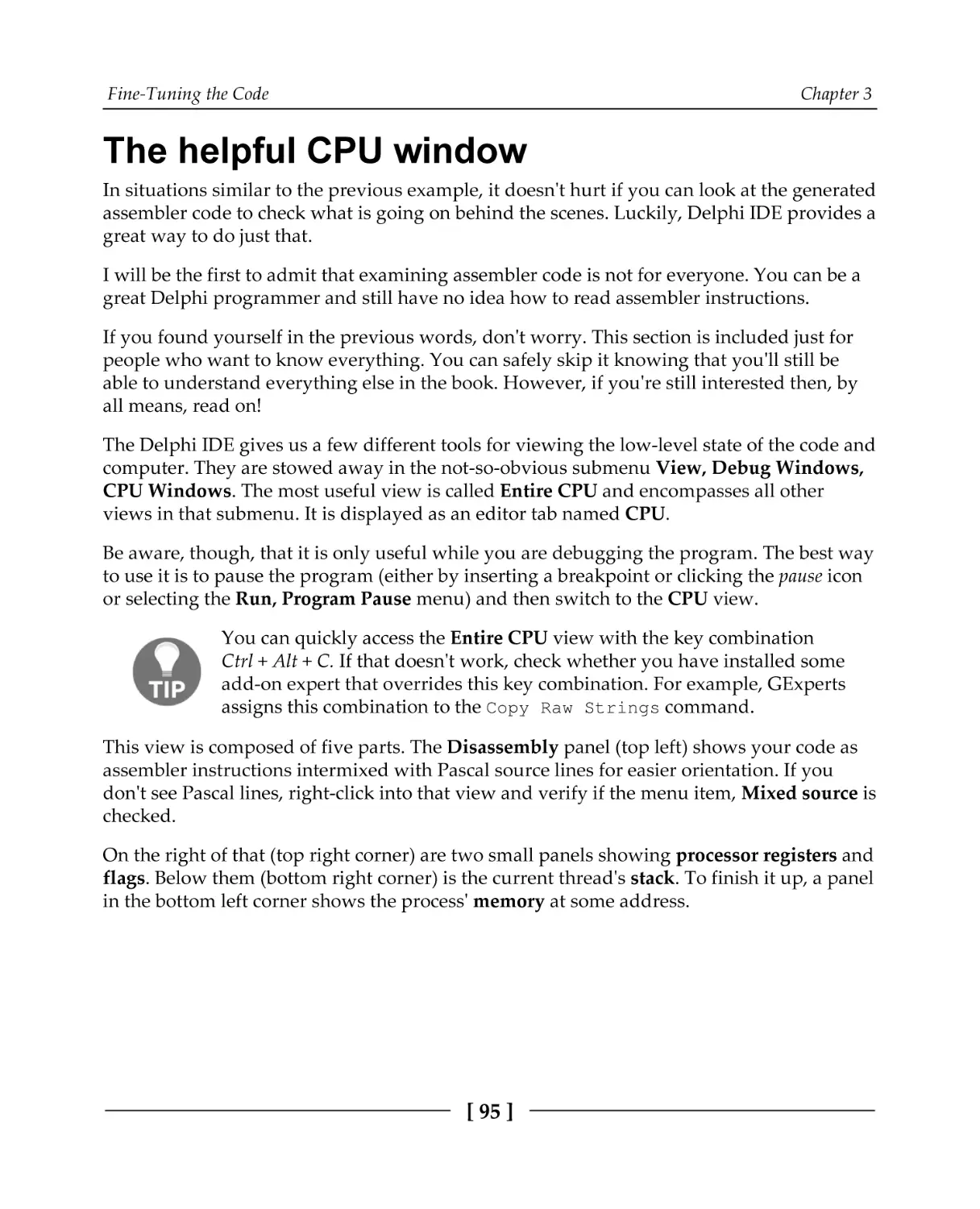 The helpful CPU window