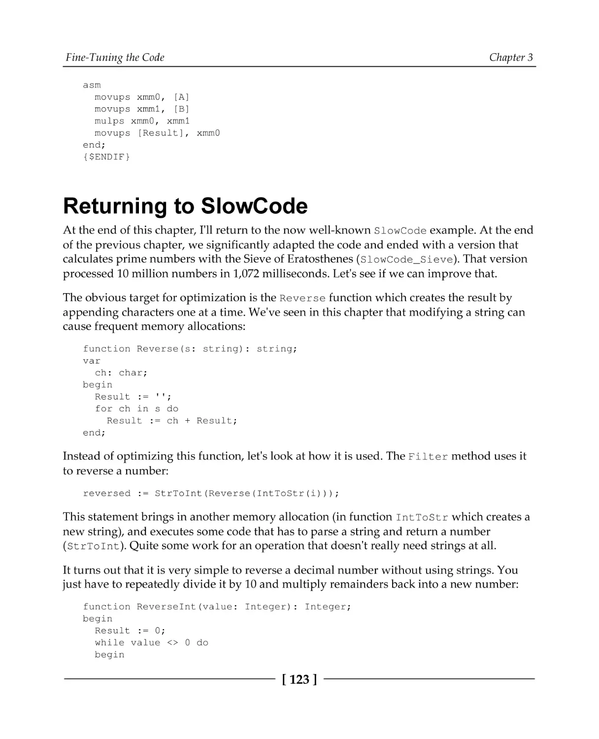 Returning to SlowCode