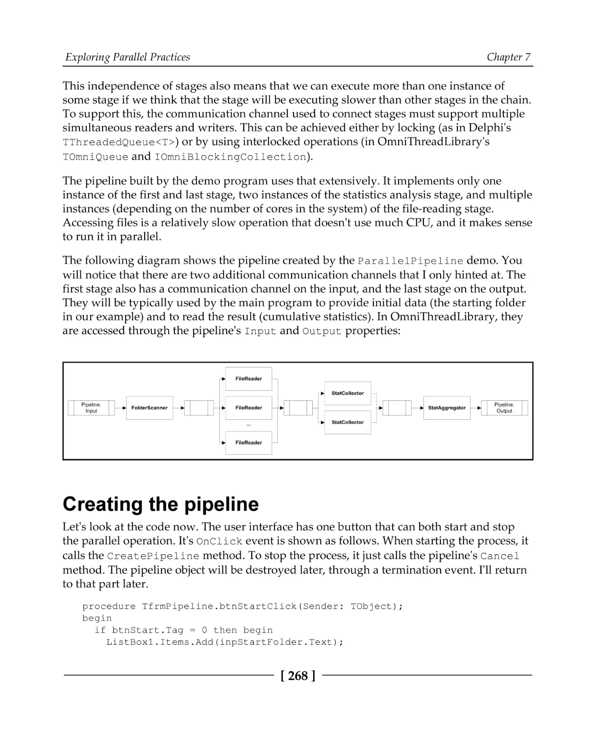 Creating the pipeline