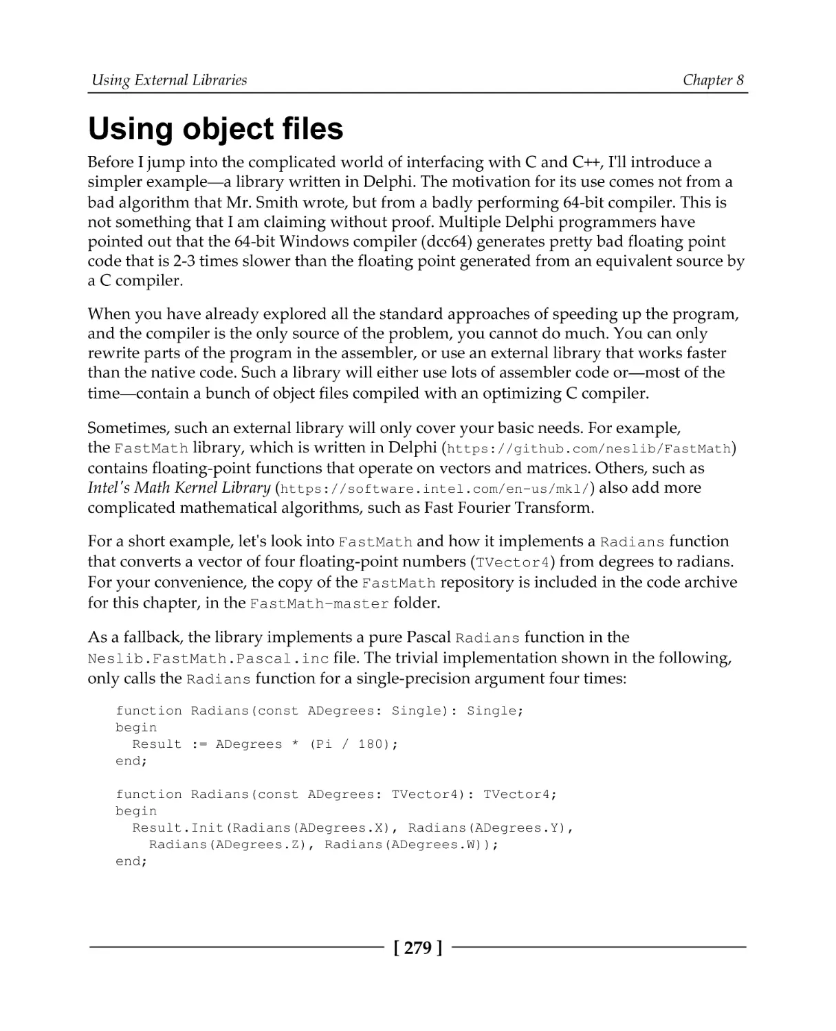 Using object files