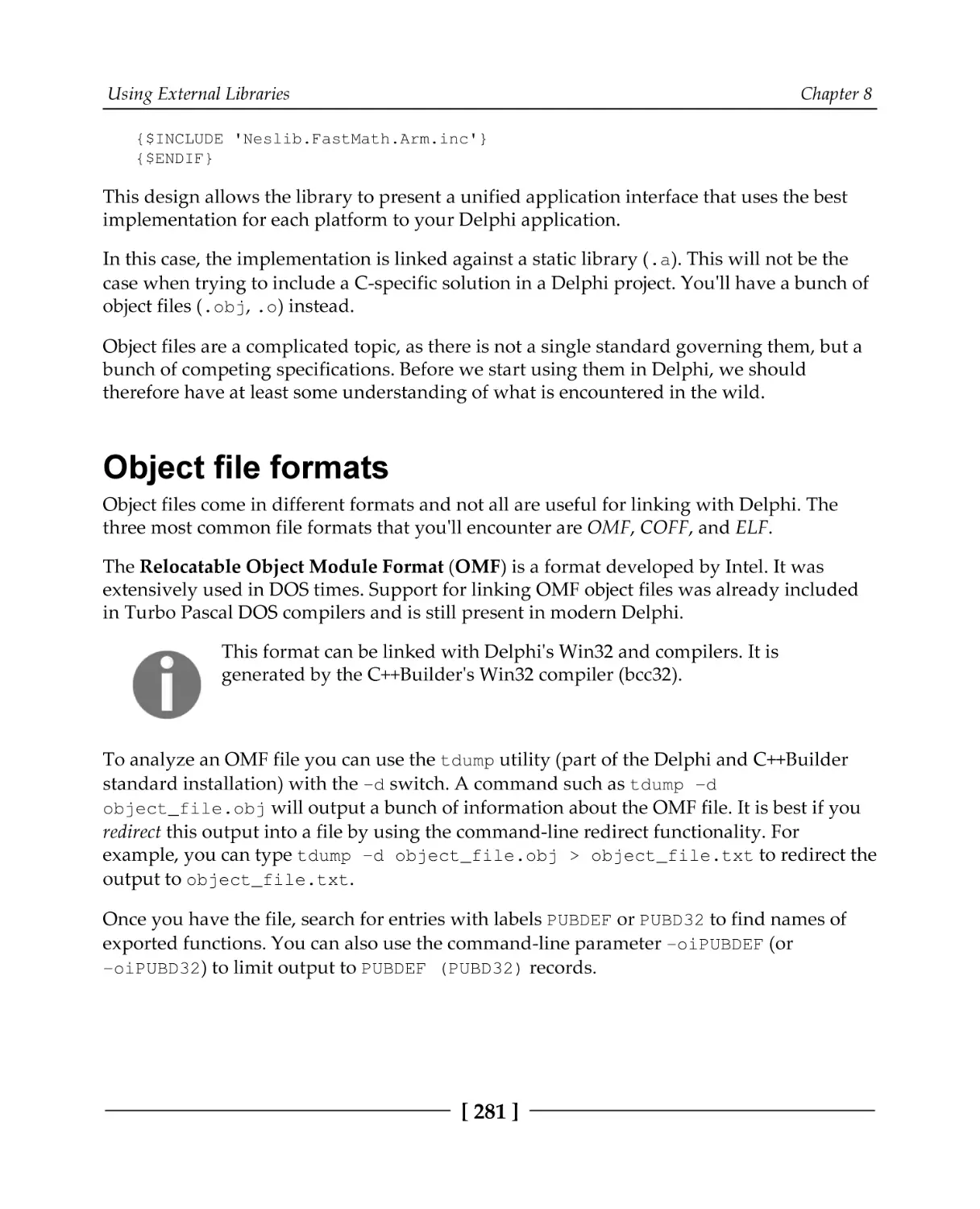 Object file formats