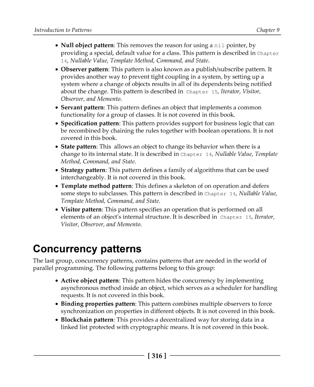 Concurrency patterns