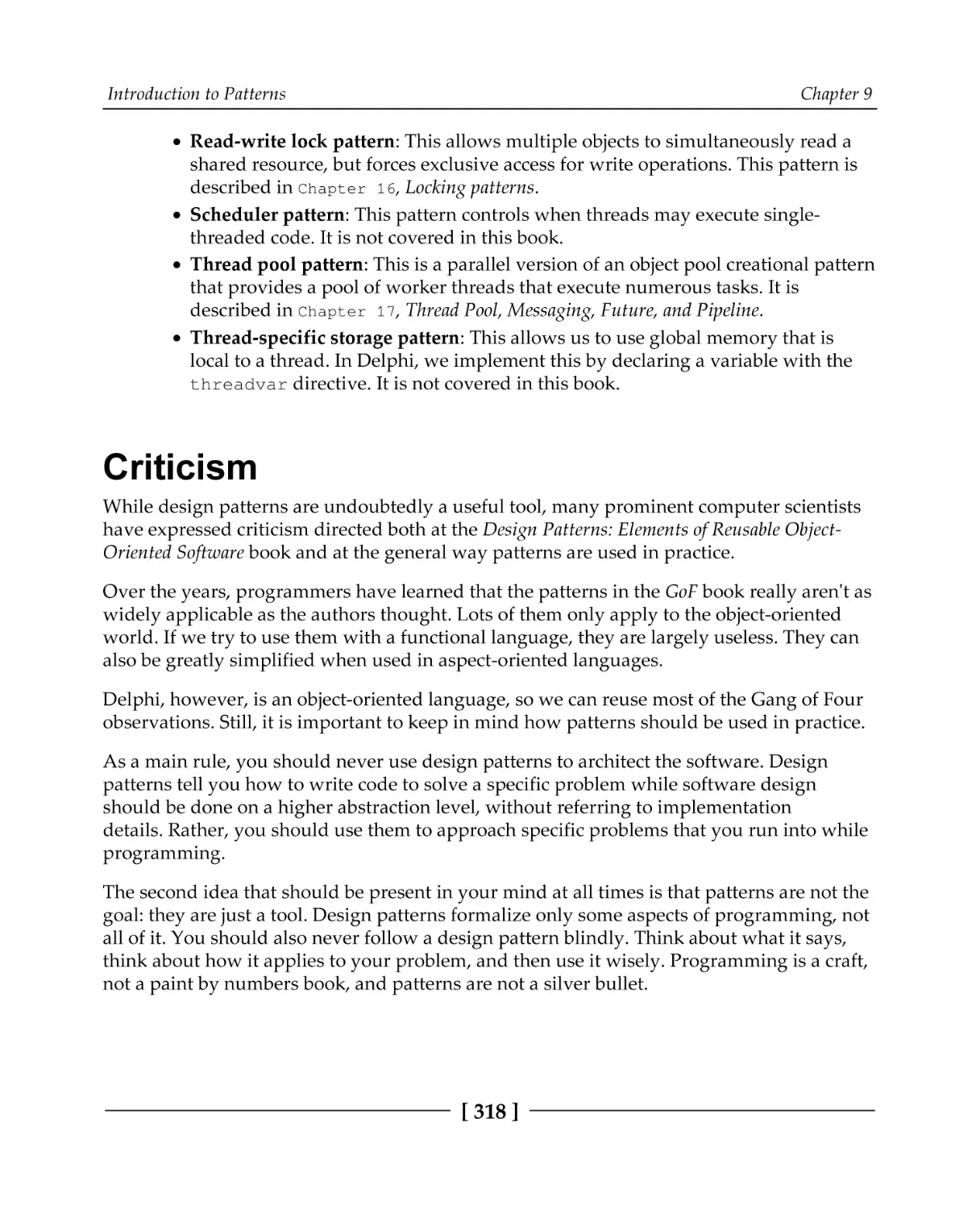 Criticism