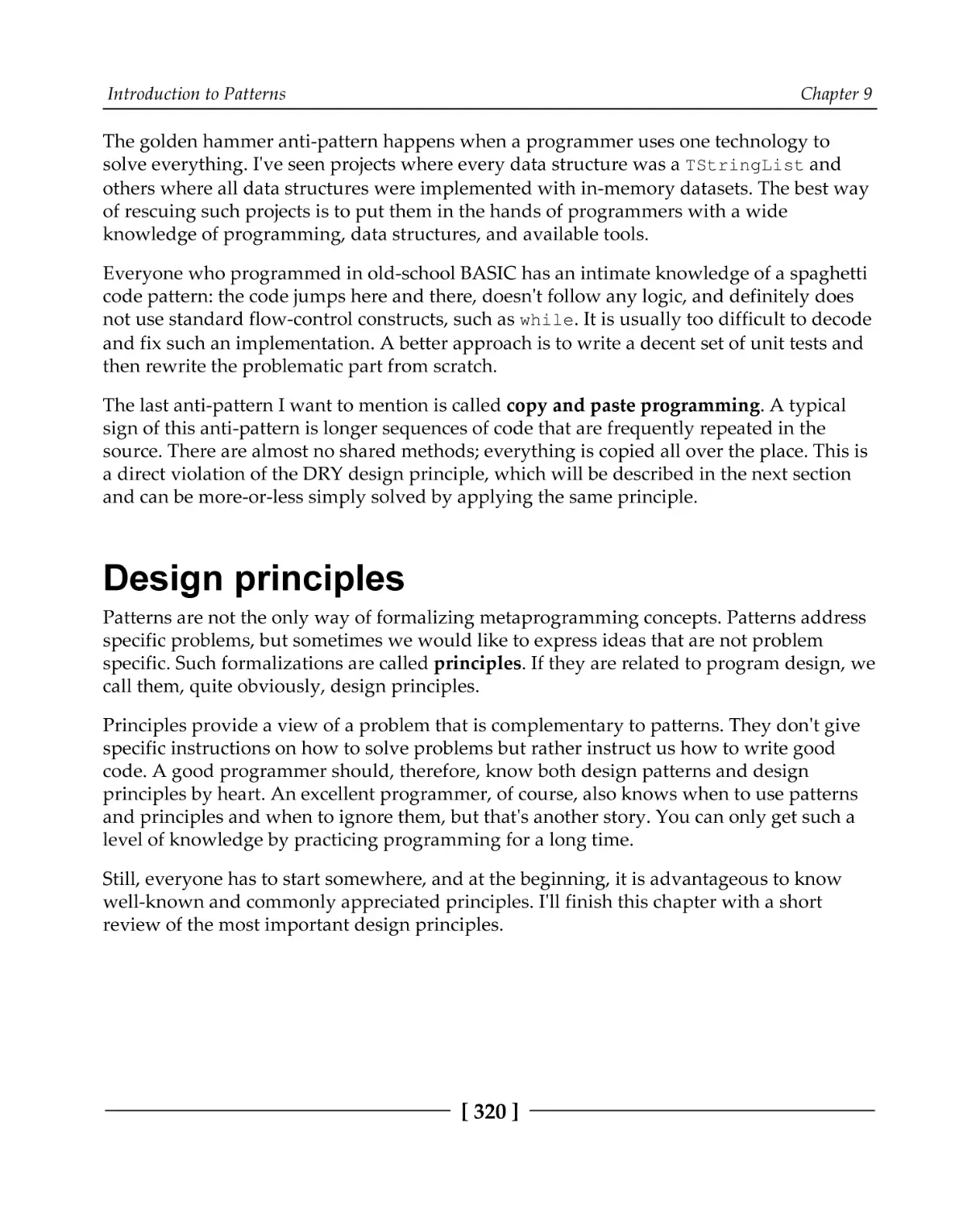 Design principles