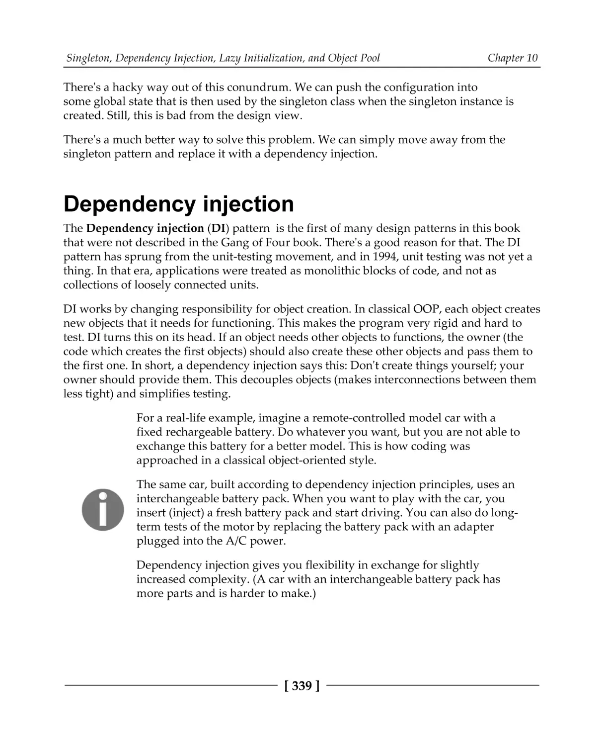 Dependency injection