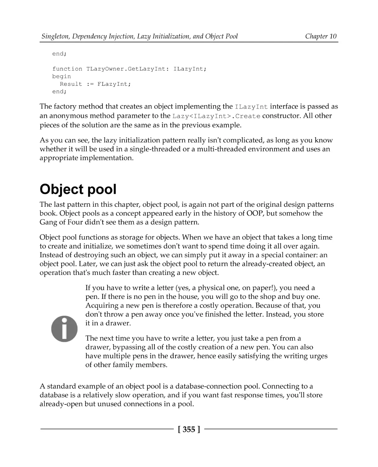 Object pool