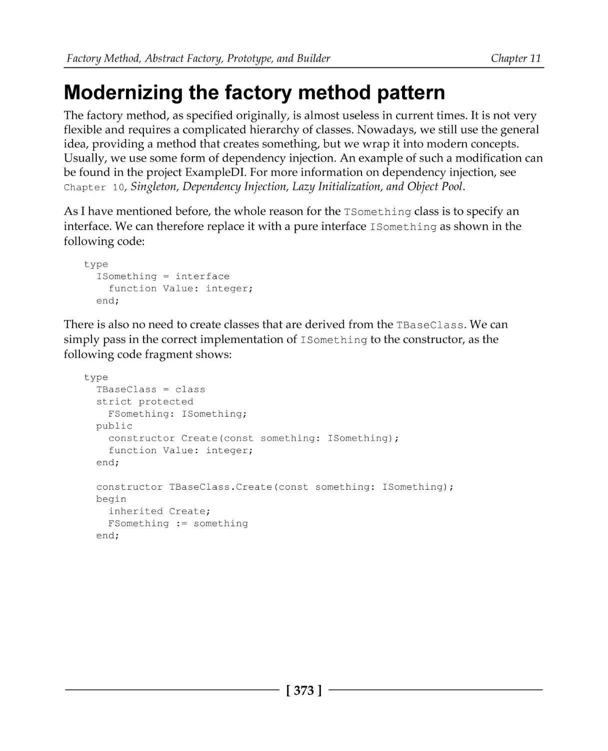 Modernizing the factory method pattern