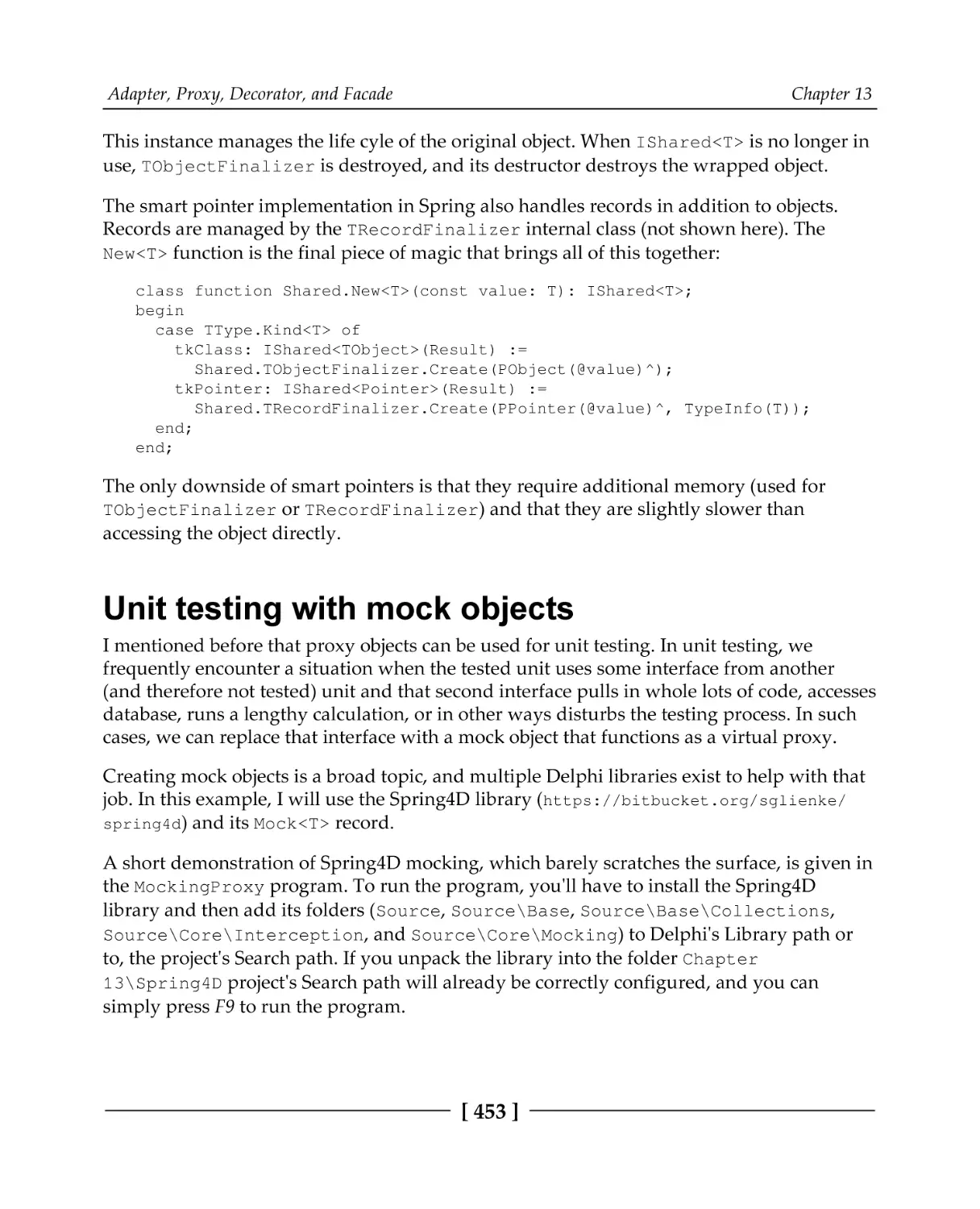 Unit testing with mock objects