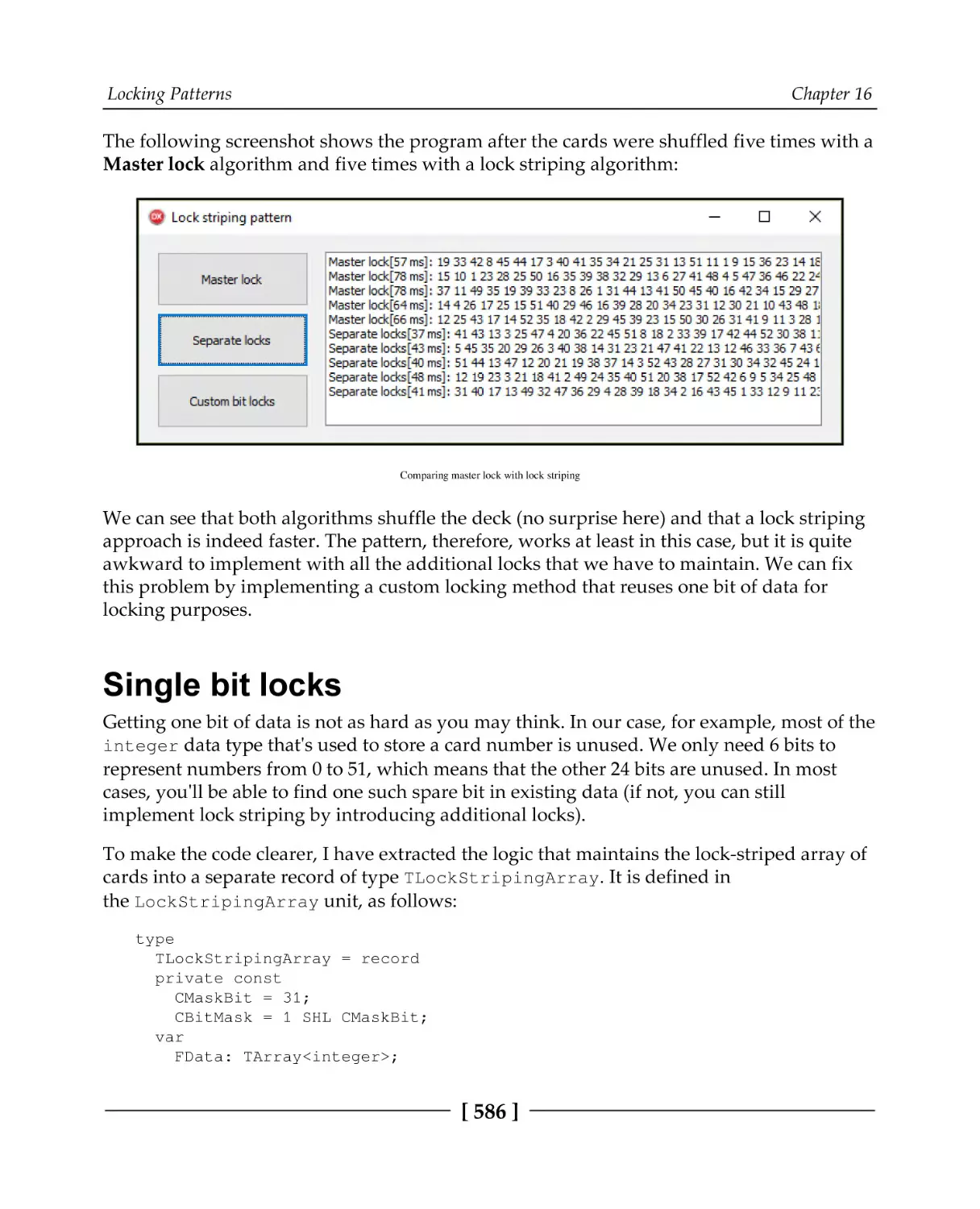 Single bit locks