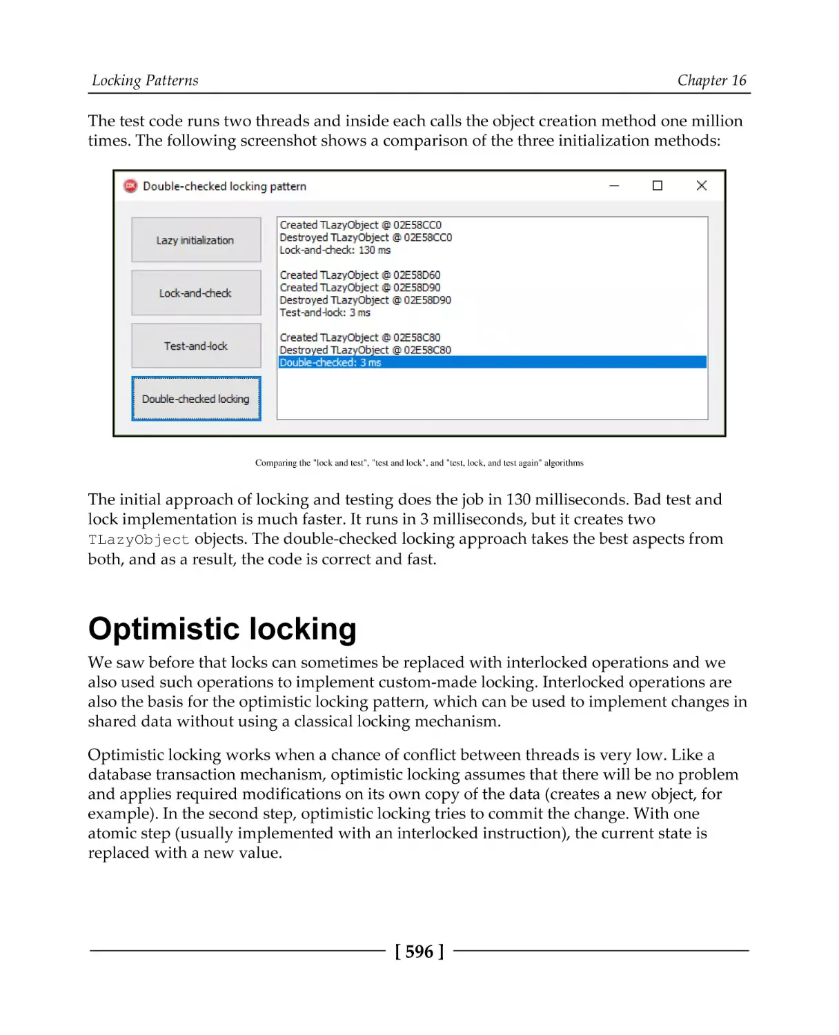 Optimistic locking