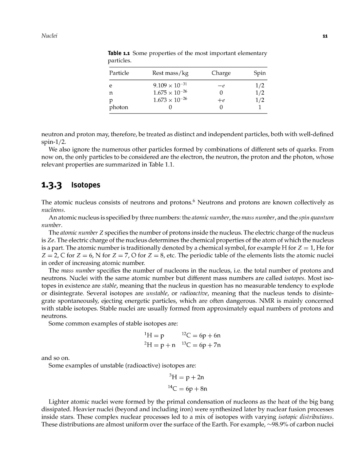 1.3.3 Isotopes