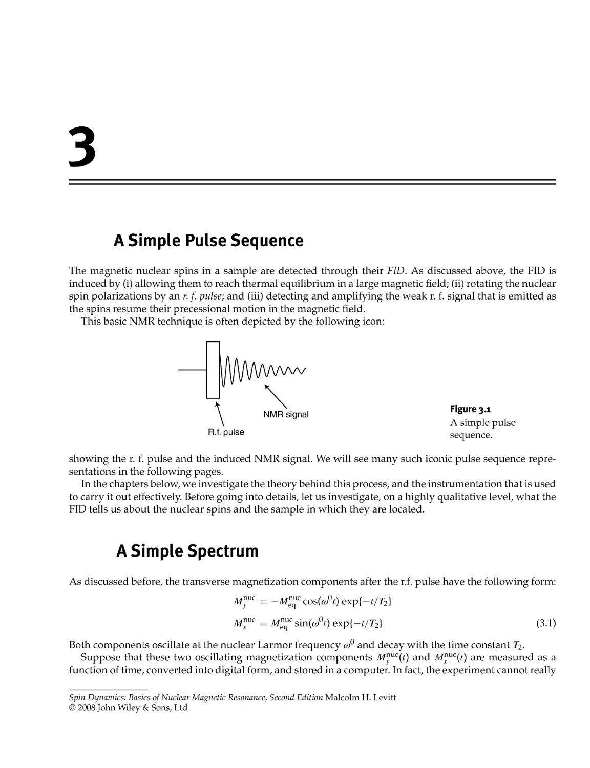 3 NMR Spectroscopy
3.2 A Simple Spectrum