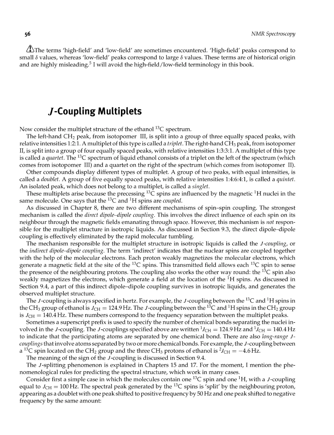 3.8 J-Coupling Multiplets