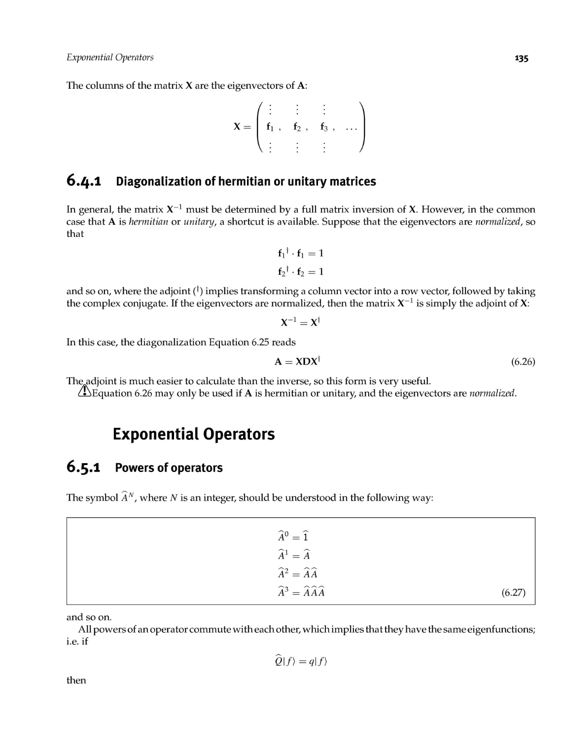 6.5 Exponential Operators