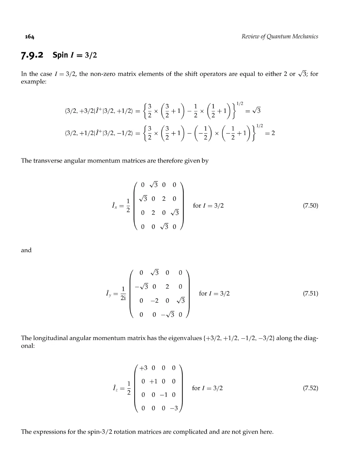 7.9.2 SpinI= 3/2