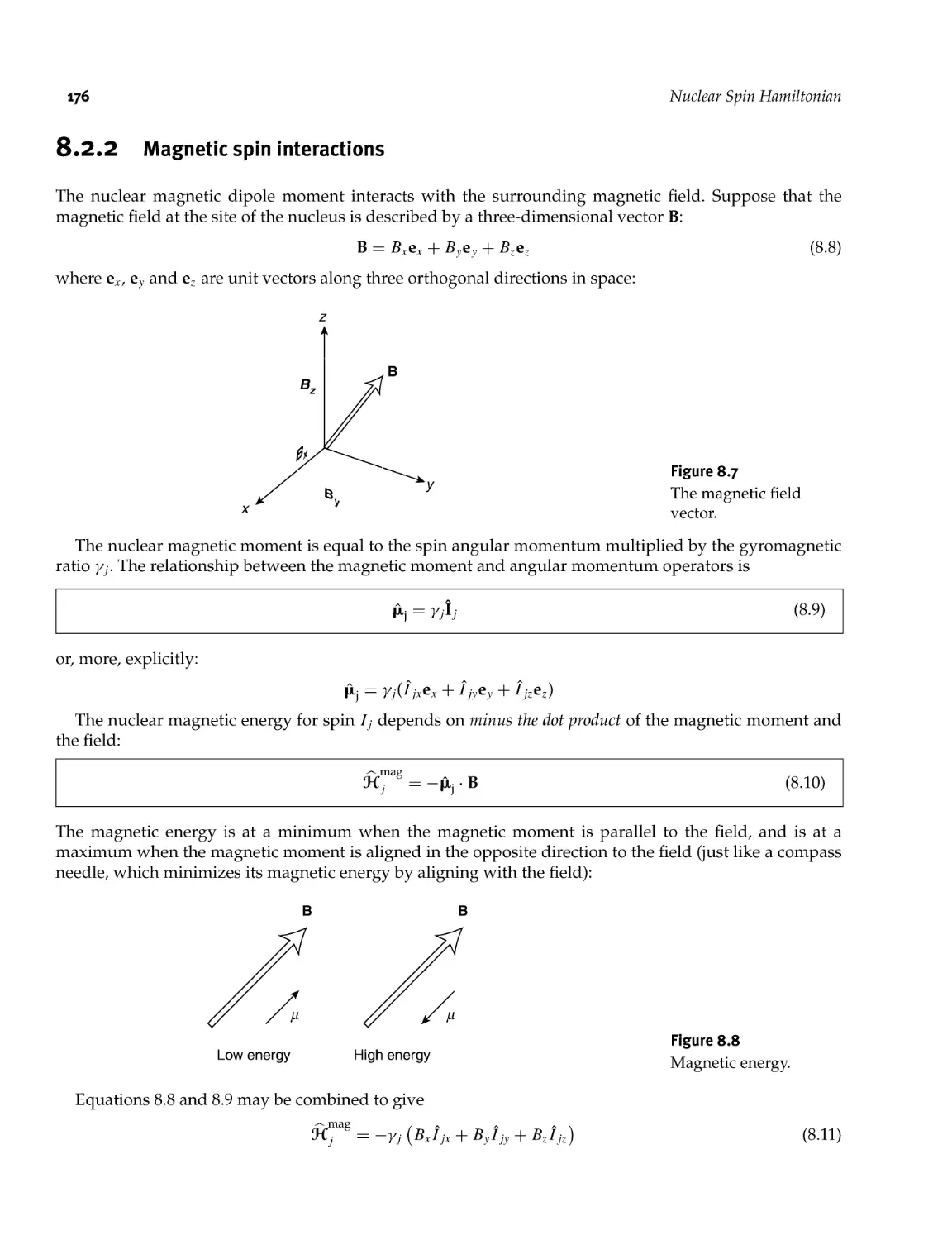 8.2.2 Magnetic spin interactions