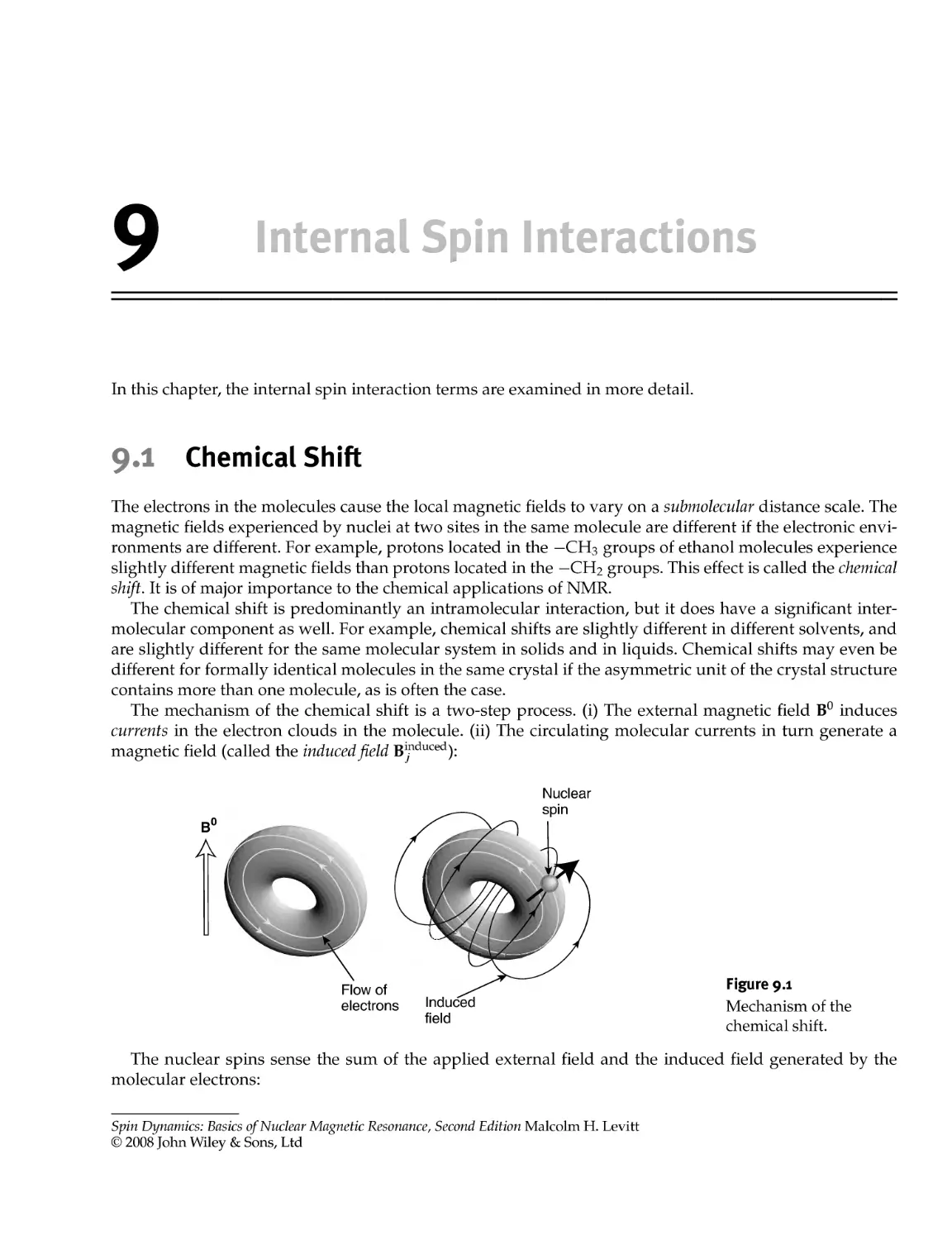 9 Internal Spin Interactions