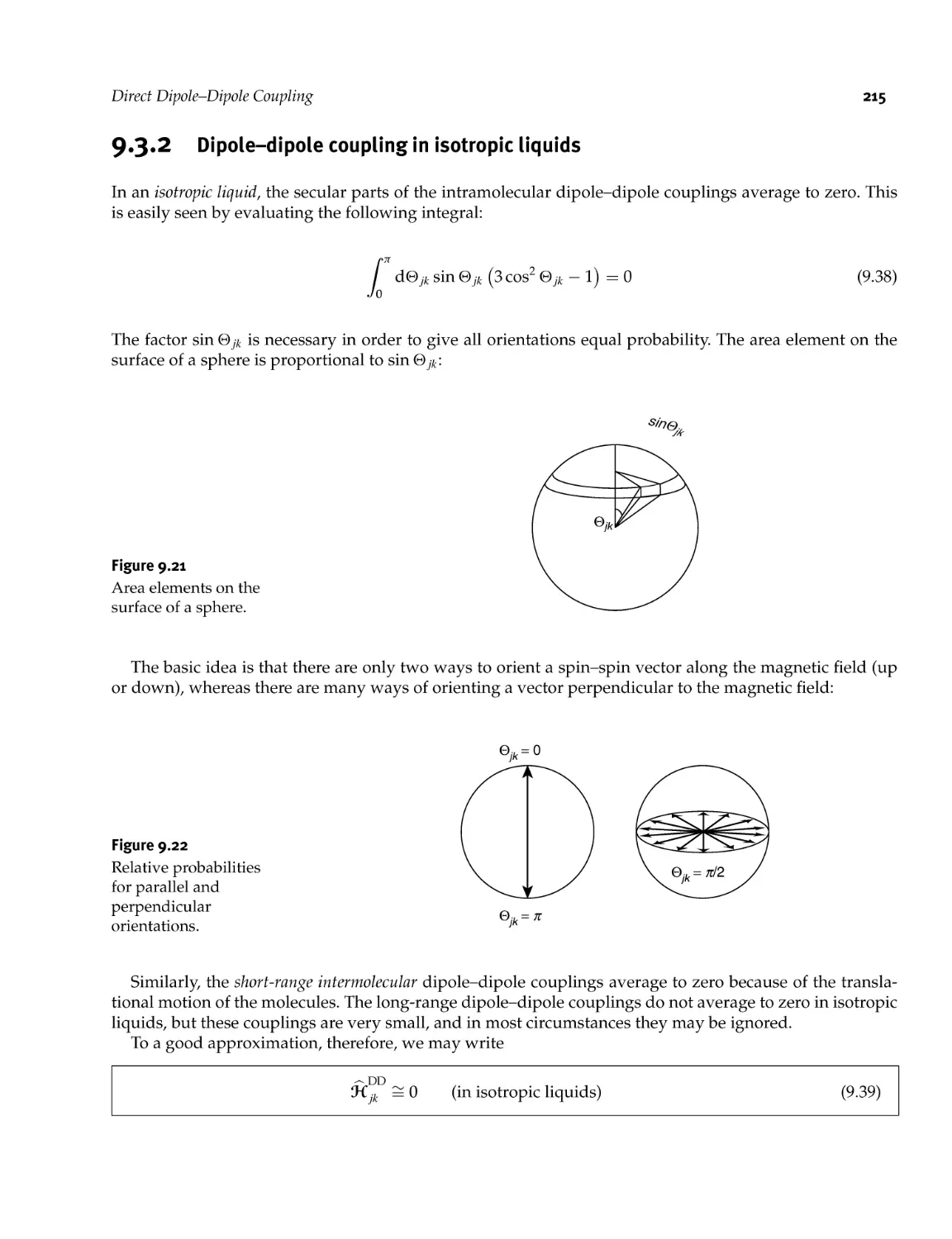 9.3.2 Dipoledipole coupling in isotropic liquids