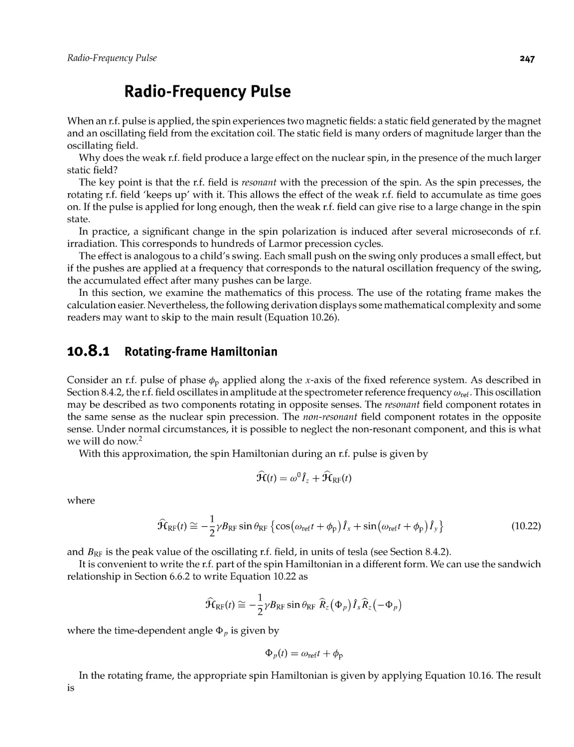 10.8 Radio-frequency Pulse