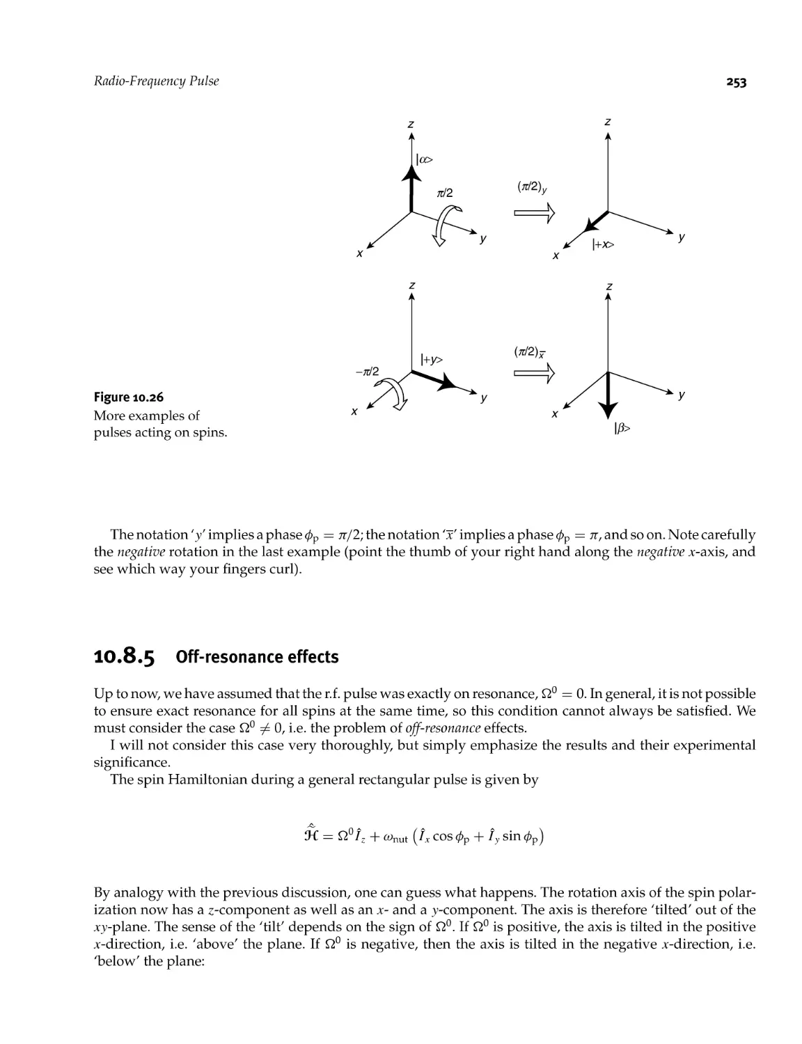 10.8.5 Off-resonance effects