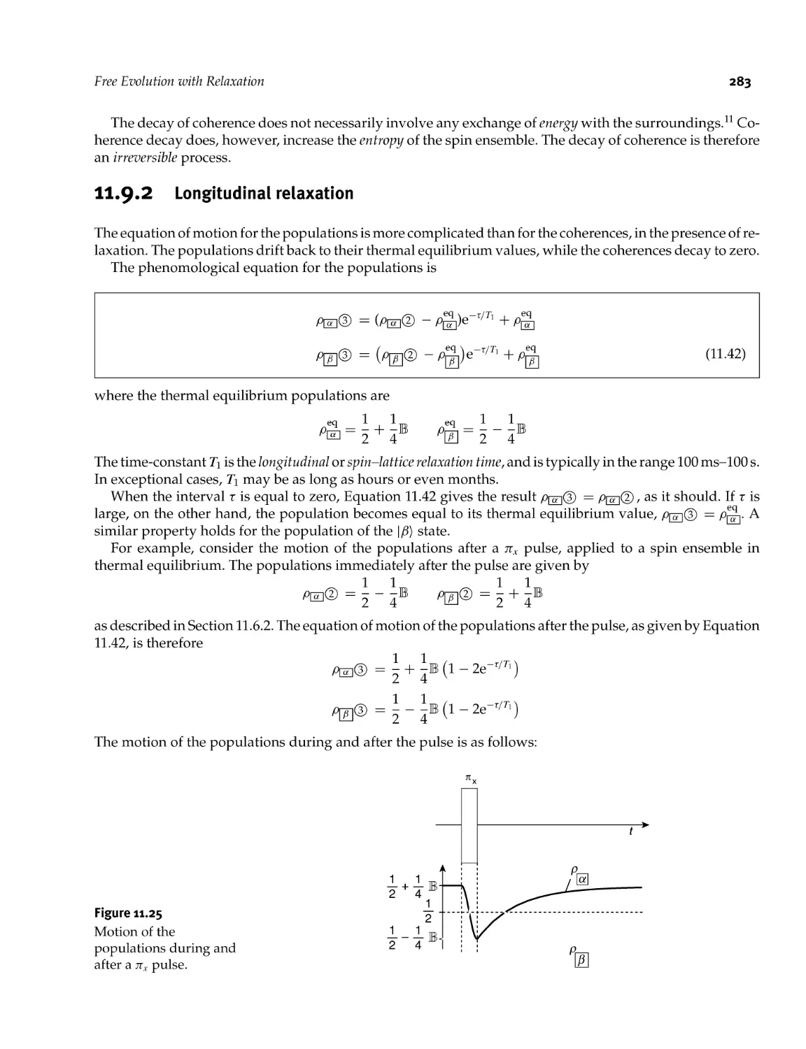 11.9.2 Longitudinal relaxation