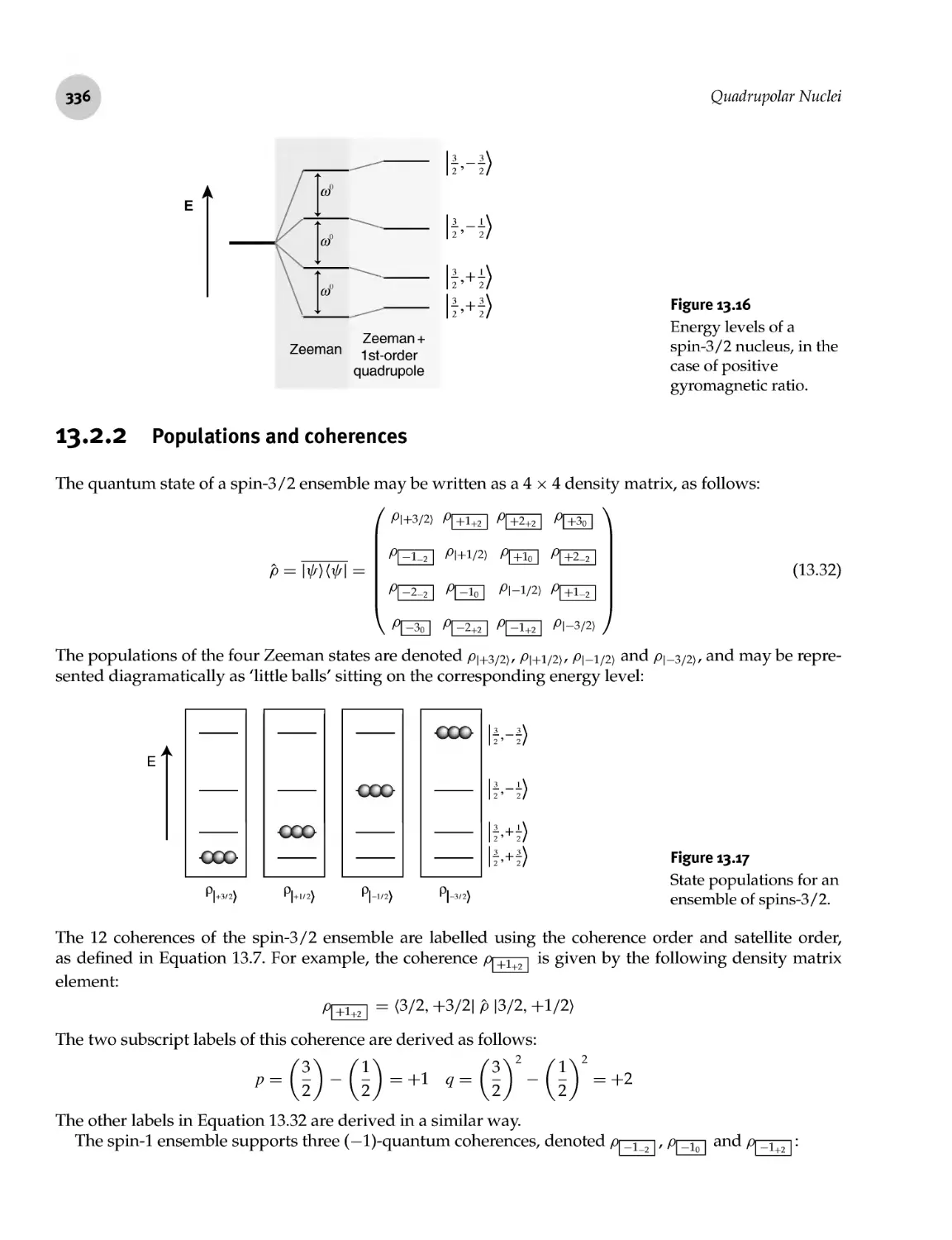 13.2.2 Populations and coherences