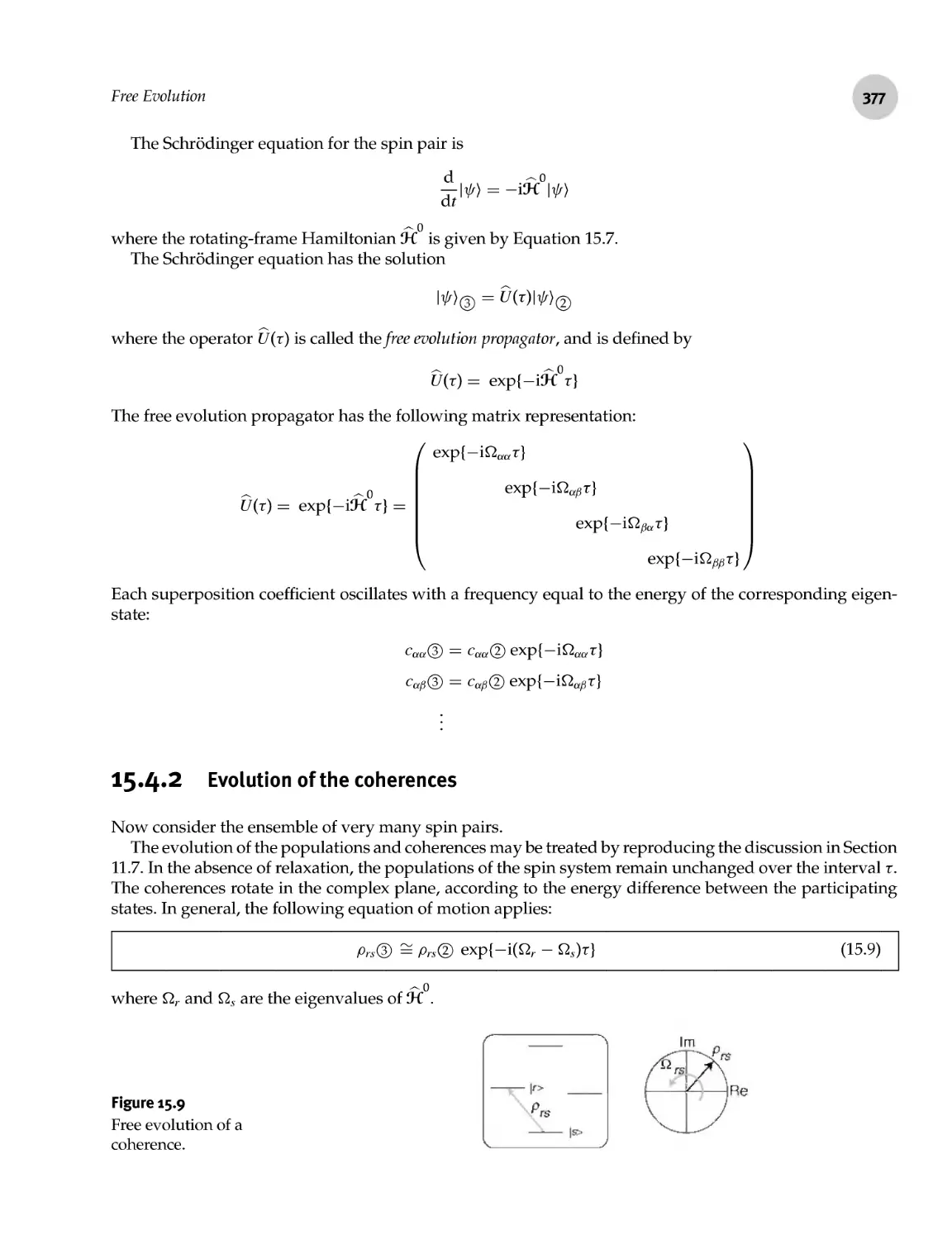 15.4.2 Evolution of the coherences