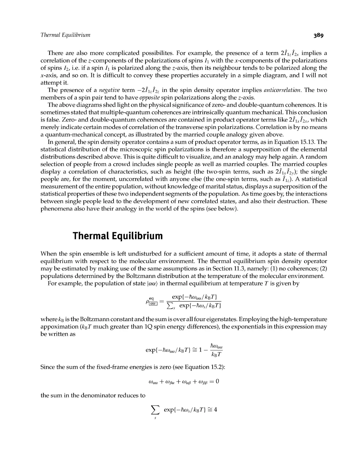 15.7 Thermal Equilibrium