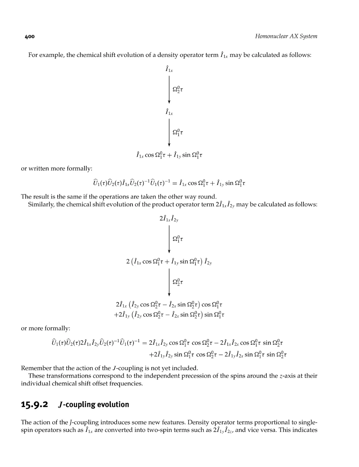 15.9.2 J-coupling evolution