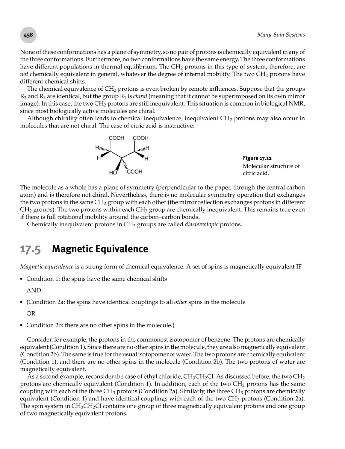 17.5 Magnetic Equivalence