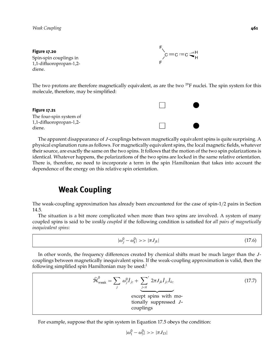 17.6 Weak Coupling