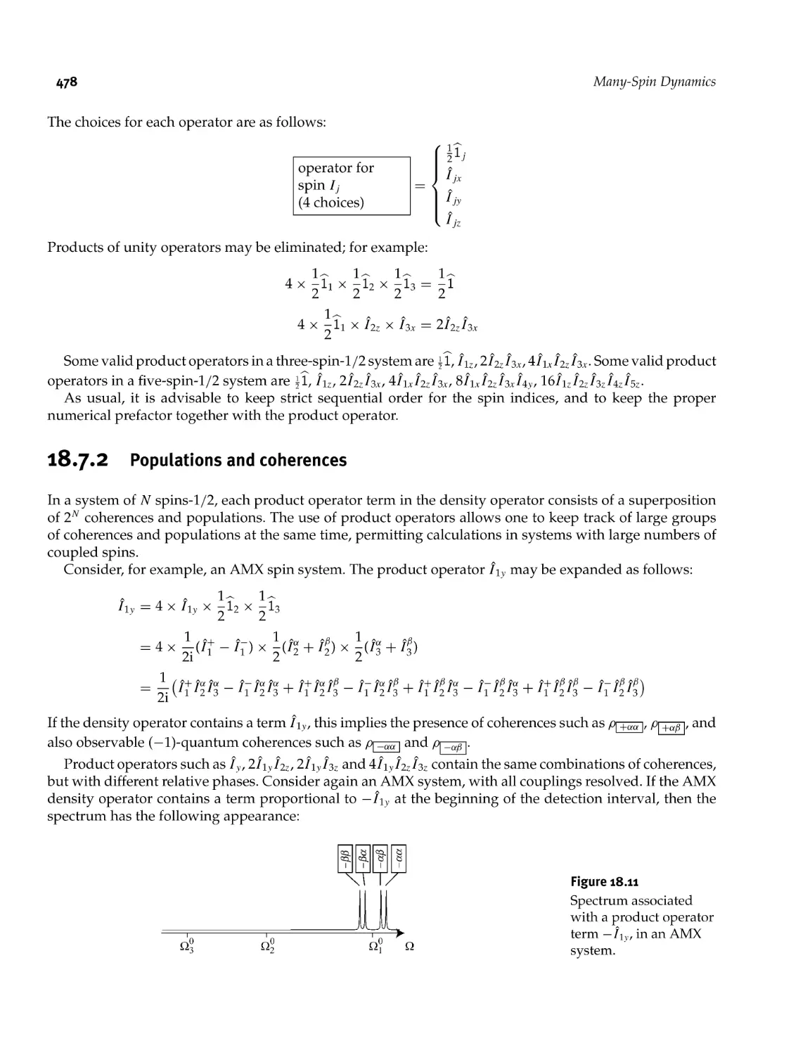 18.7.2 Populations and coherences