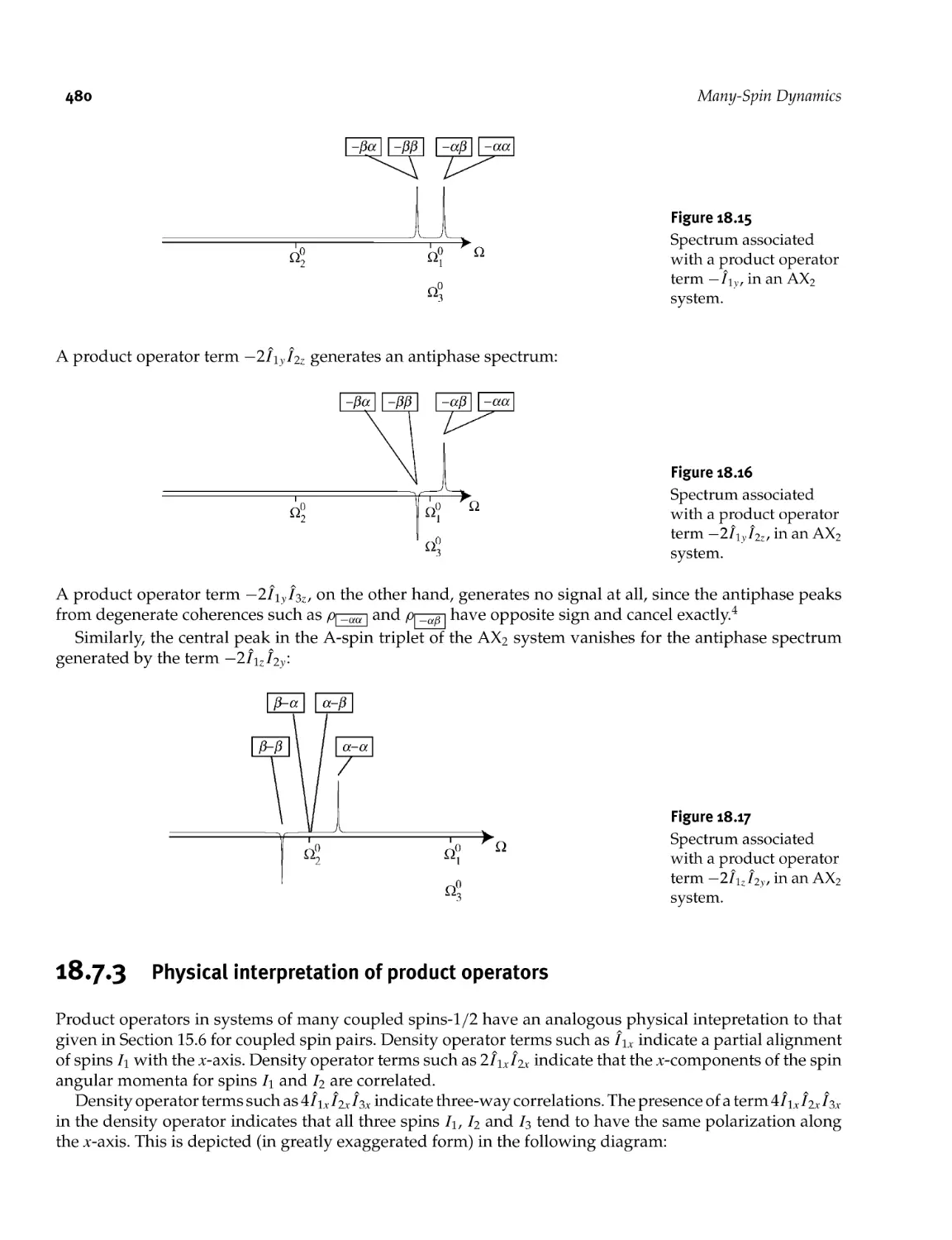 18.7.3 Physical interpretation of product operators