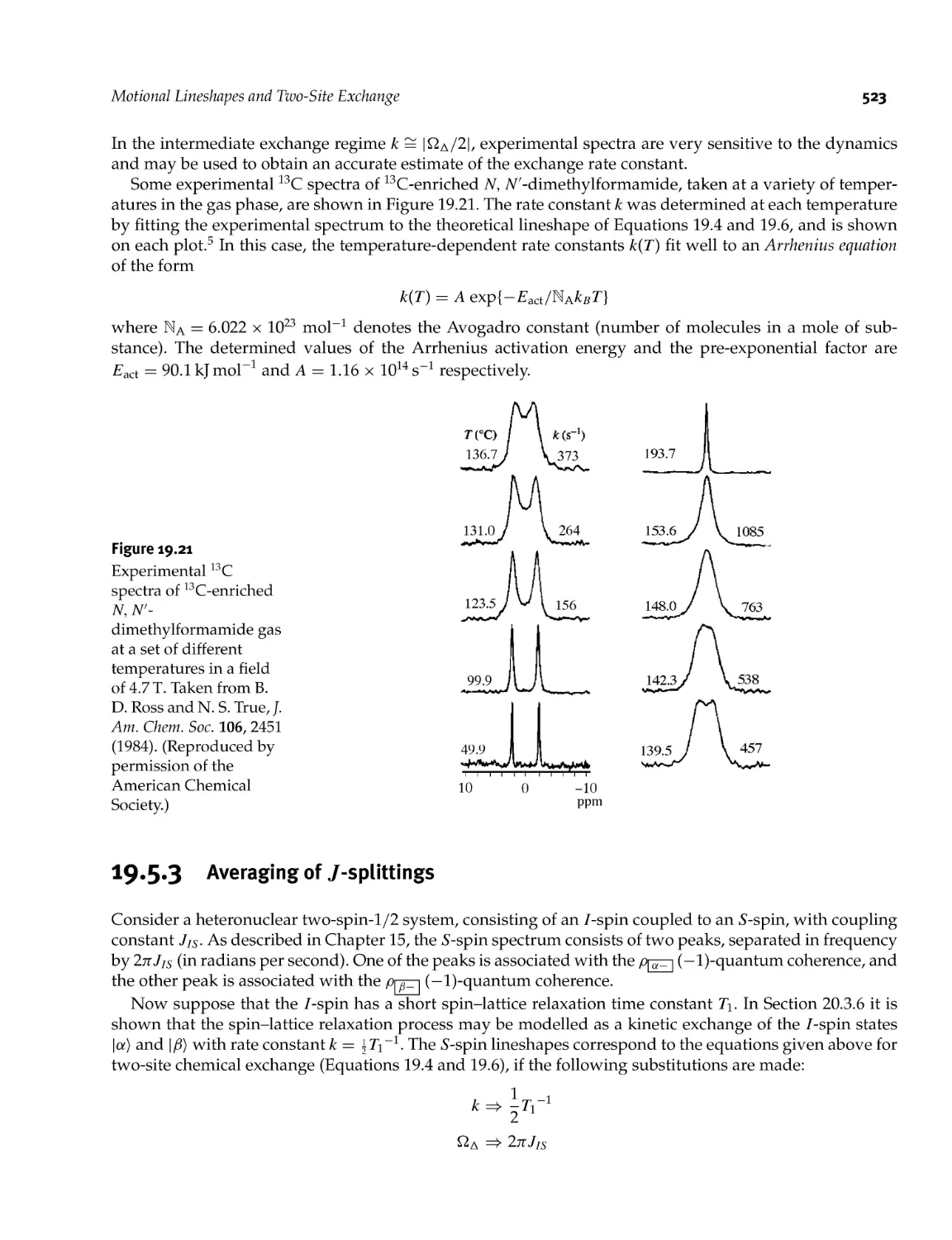 19.5.3 Averaging ofJ-splittings