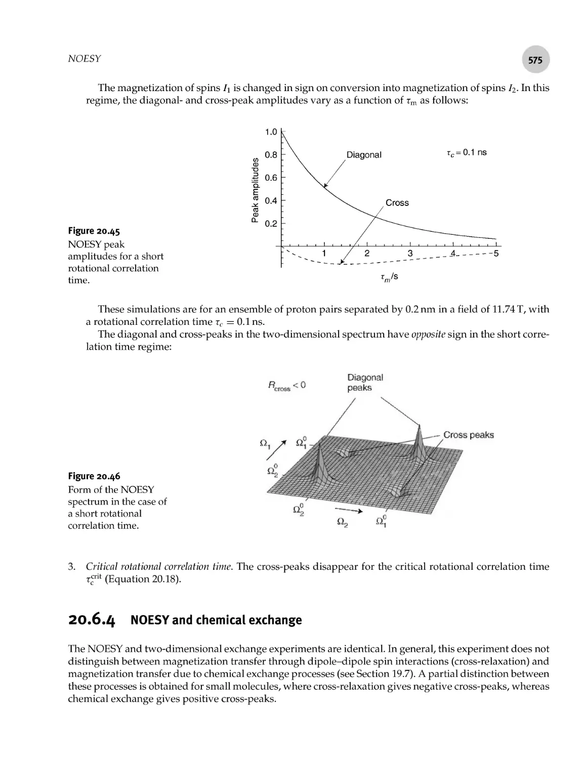 20.6.4 NOESY and chemical exchange