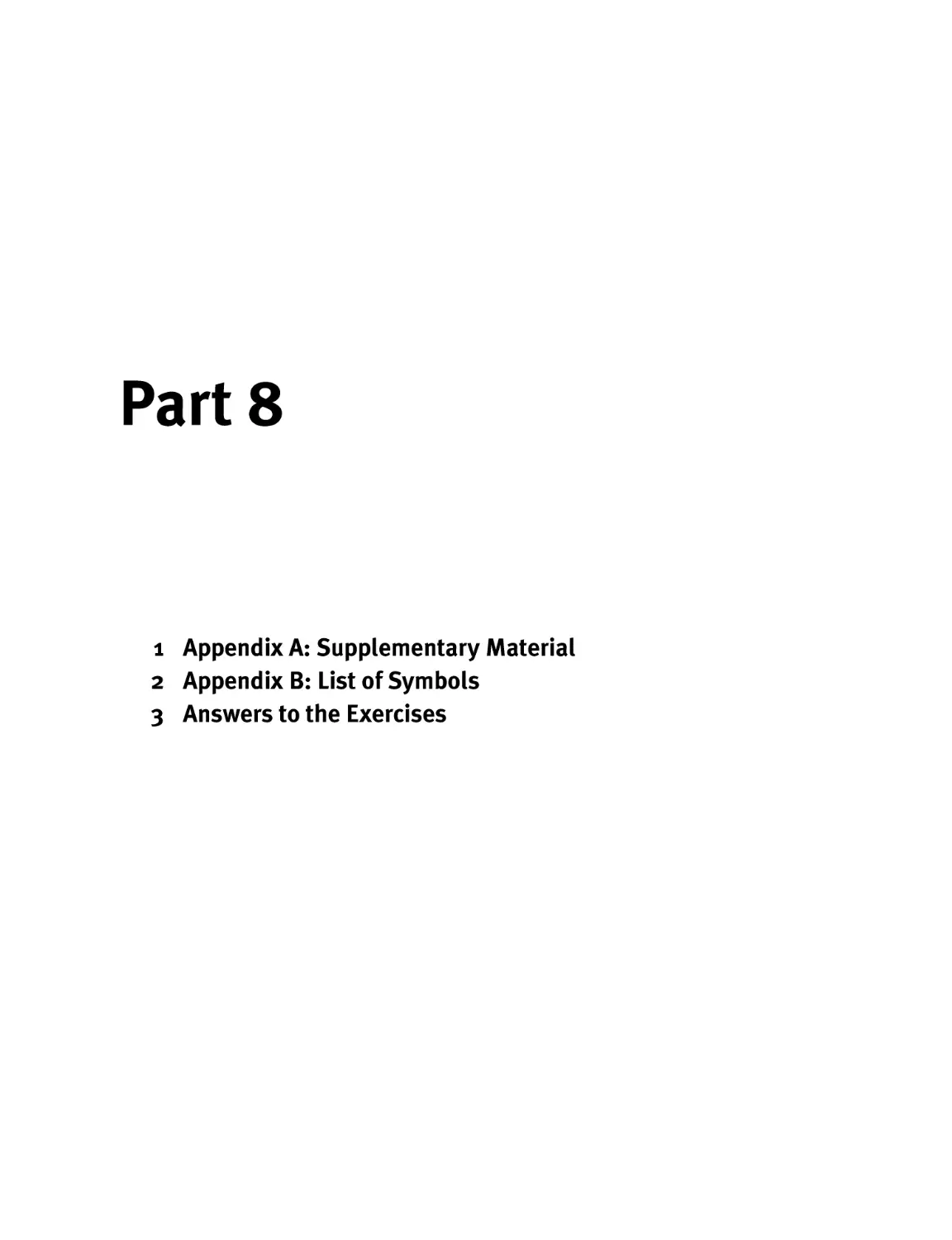 Part 8 Appendices