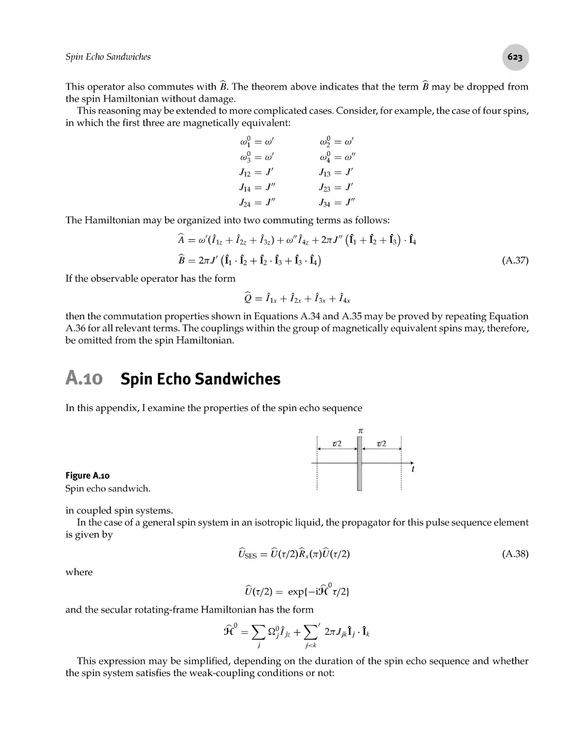 A.10 Spin Echo Sandwiches