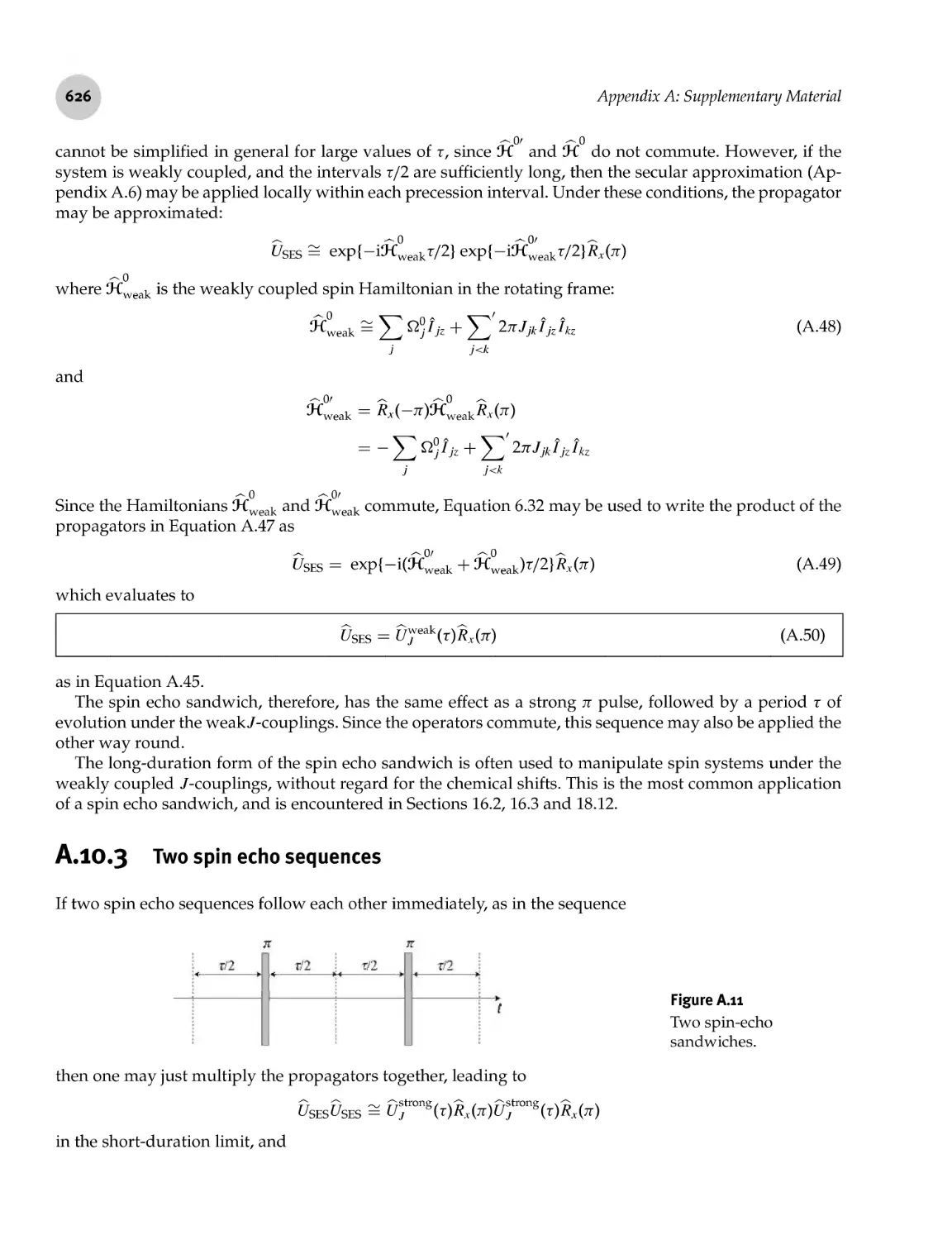 A.10.3 Two spin echo sequences