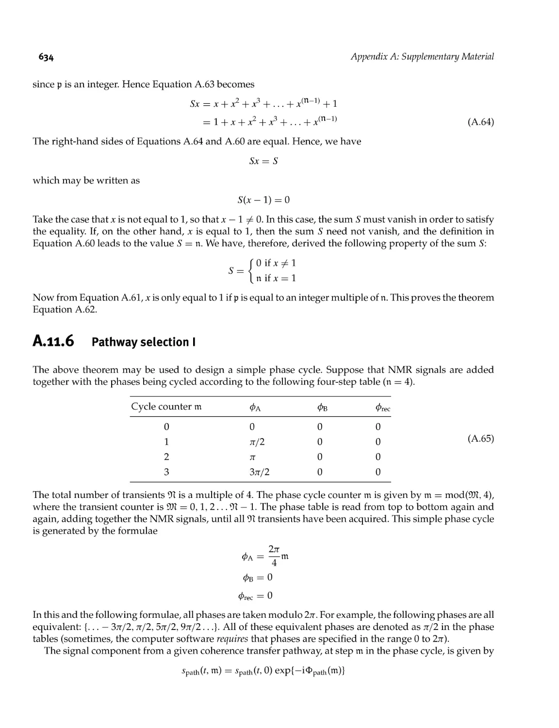 A.11.6 Pathway selection I