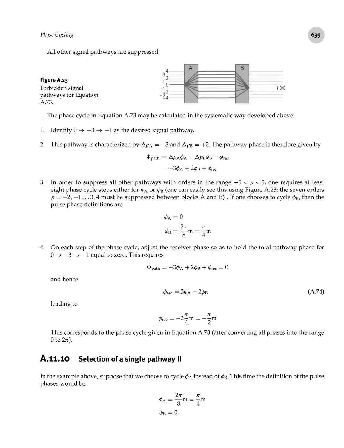 A.11.10 Selection of a single pathway II